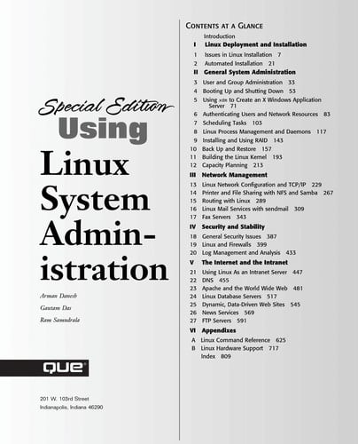 Special edition using Linux system administration