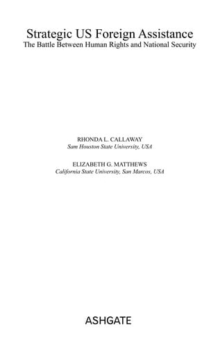 Strategic US foreign assistance