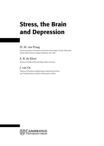 STRESS, THE BRAIN AND DEPRESSION