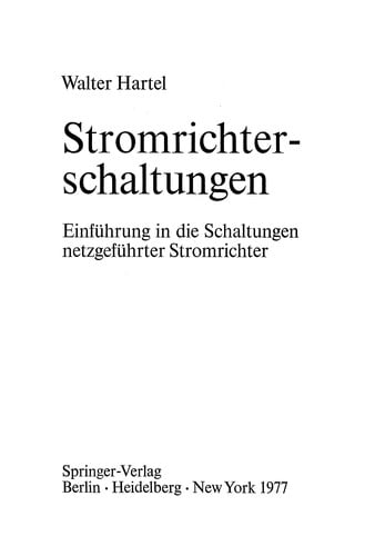 Stromrichterschaltungen
