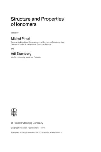 Structure and Properties of Ionomers