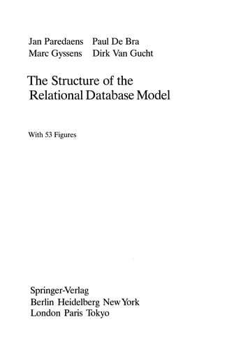 The Structure of the Relational Database Model