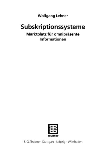 Subskriptionssysteme