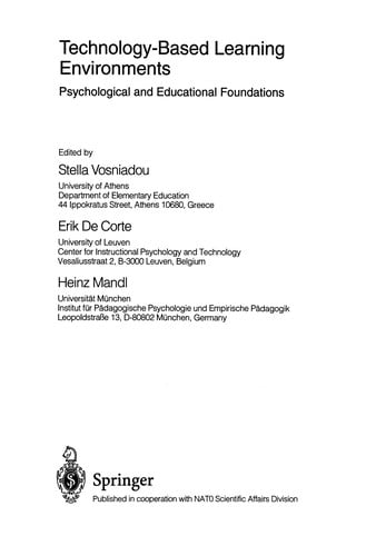 Technology-based learning environments