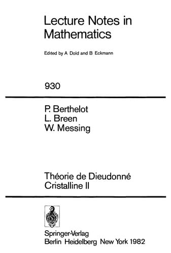 Théorie de Dieudonné cristalline II