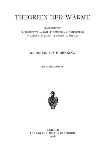 Theorien der Wärme