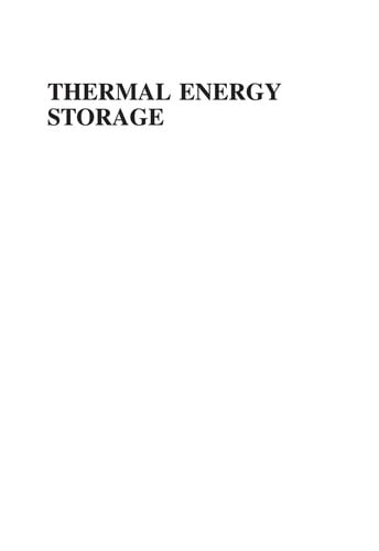 Thermal energy storage