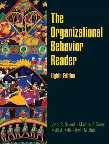 The organizational behavior reader