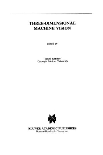 Three-Dimensional Machine Vision