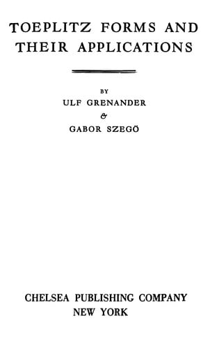 Toeplitz forms and their applications