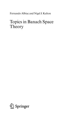 Topics in Banach space theory