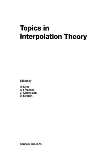 Topics in interpolation theory