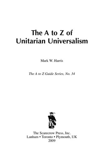 The A to Z of Unitarian Universalism