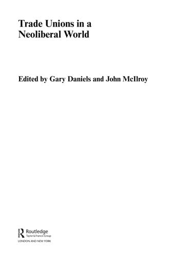 Trade unions in a neoliberal world