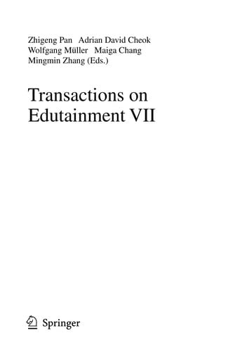 Transactions on Edutainment VII