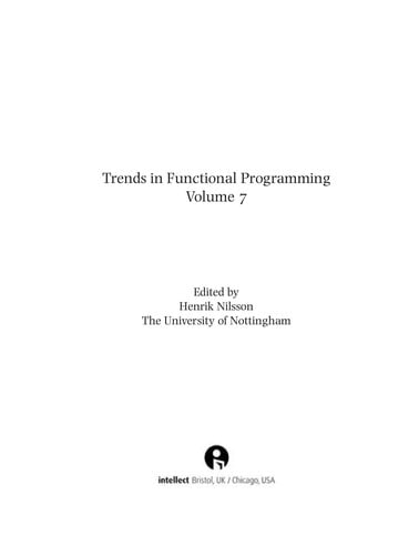 Trends in functional programming