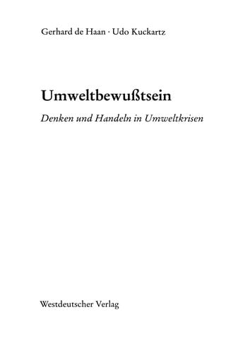 Umweltbewußtsein