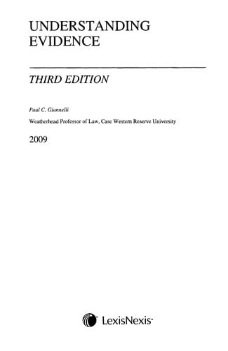 Understanding evidence