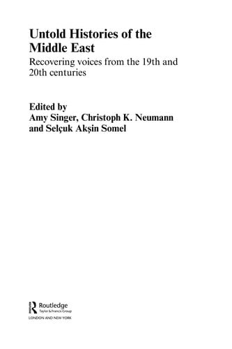 Untold histories of the Middle East