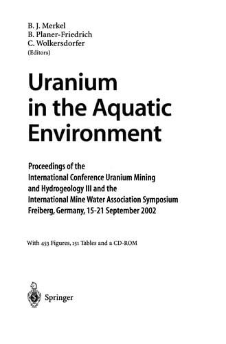Uranium in the Aquatic Environment