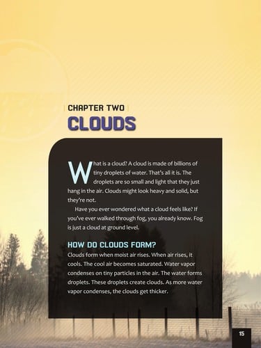 Vapor, rain, and snow