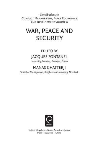 War, peace and security
