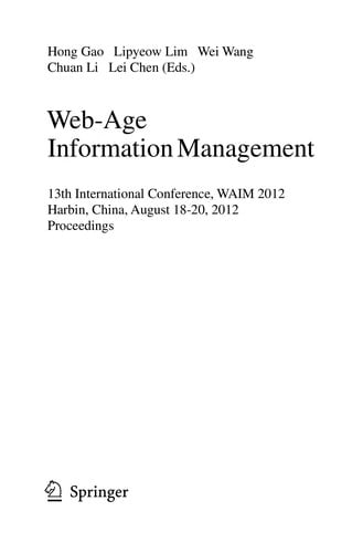 Web-Age Information Management