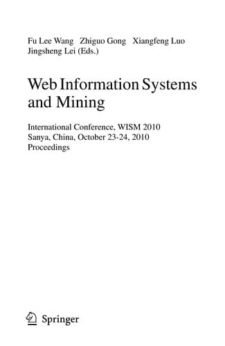 Web Information Systems and Mining