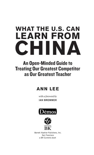 What the U.S. can learn from China