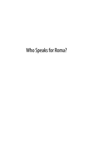 Who speaks for Roma?