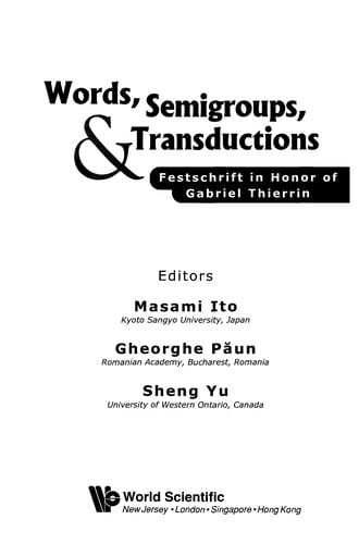 Words, semigroups & transductions