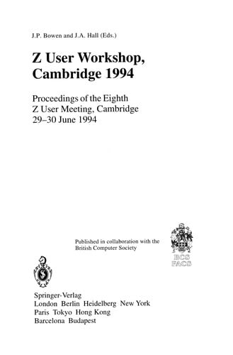 Z User Workshop, Cambridge 1994