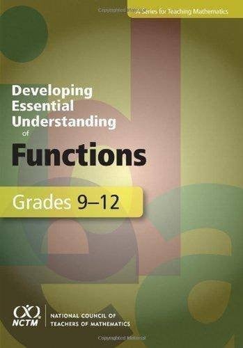Developing an essential understanding of functions for teaching mathematics in grades 9-12