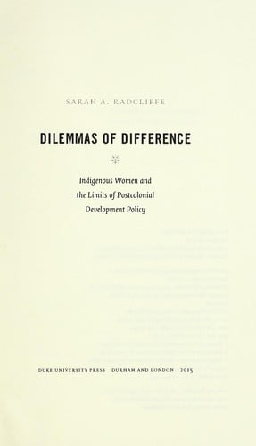 Dilemmas of difference
