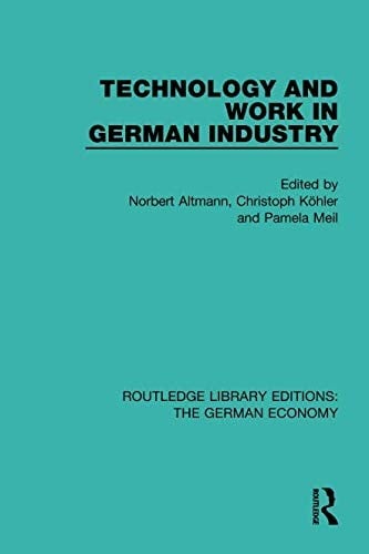 Routledge Library Editions : The German Economy