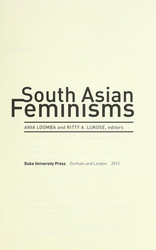 South Asian feminisms