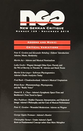 Adorno and Music