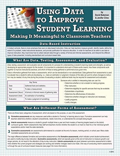 Using Data to Improve Student Learning