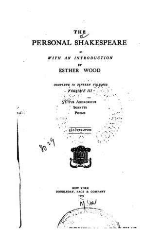 The Personal Shakespeare - Vol. III