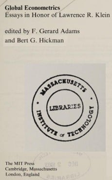 Global econometrics