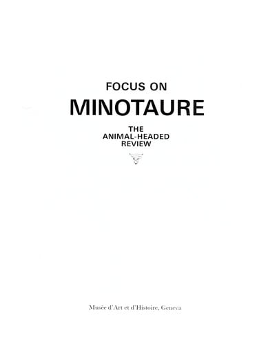 Focus on Minotaure