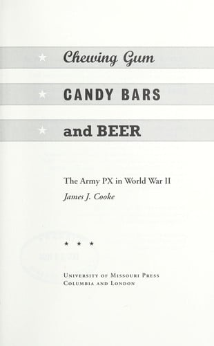 Chewing gum, candy bars, and beer