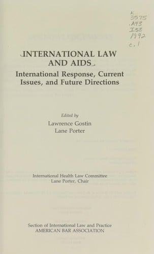 International law and AIDS