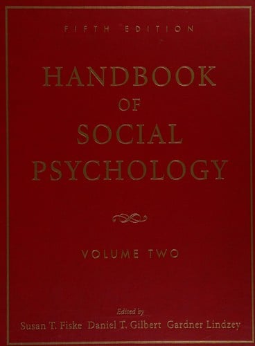 Handbook of social psychology