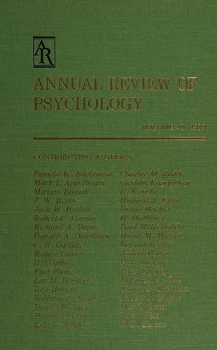 Annual review of psychology
