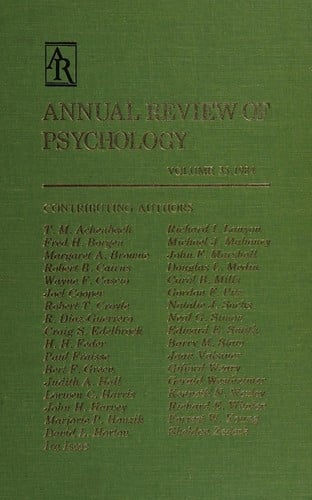 Annual review of psychology