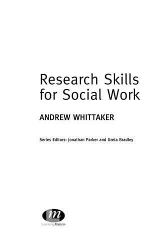 Research skills for social work