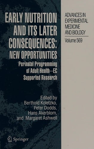 Early nutrition and its later consequences