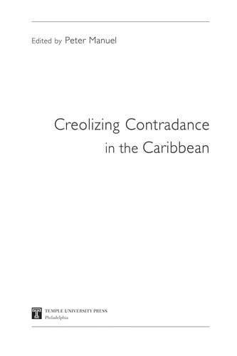 Creolizing contradance in the Caribbean