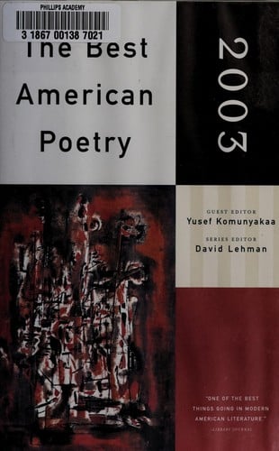 The Best American Poetry 2003